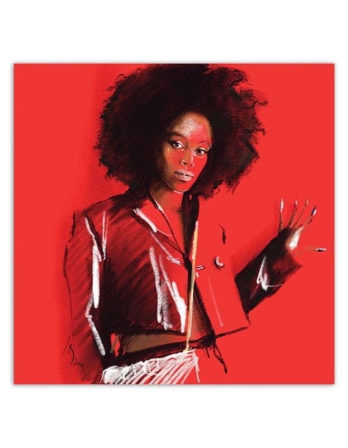 Murals Canvas prints - Versace Portrait Red Fashion Woman Irina Sadykova | FEEBY