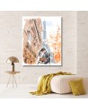 Canvas prints for bedroom - Paris Couple Love Walk Irina Sadykova | FEEBY