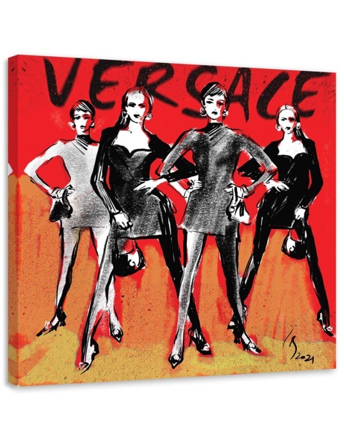 Canvas prints of glamour - Versace Fashion Women Irina Sadykova | FEEBY