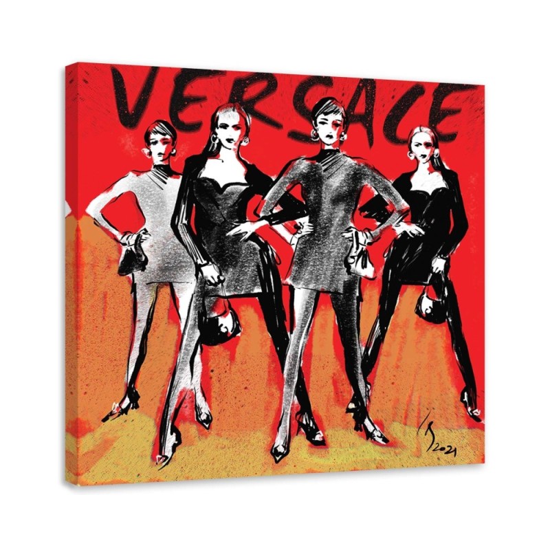 Canvas prints of glamour - Versace Fashion Women Irina Sadykova | FEEBY