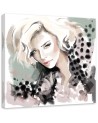 Stylish Canvas prints - Woman Blonde Face Fur Fashion Irina Sadykova | FEEBY