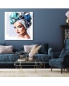 Canvas prints - Portrait Beautiful Woman Blue Eyes Irina Sadykova. Buy now| | FEEBY