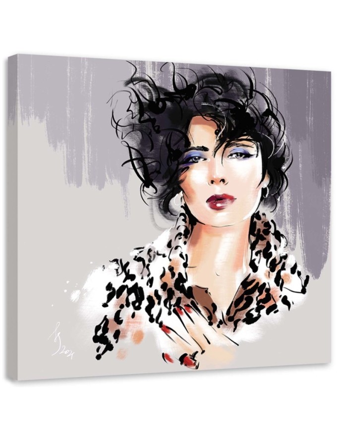 Canvas wall art glamour - 80s Female Retro Fashion Irina Sadykova | FEEBY