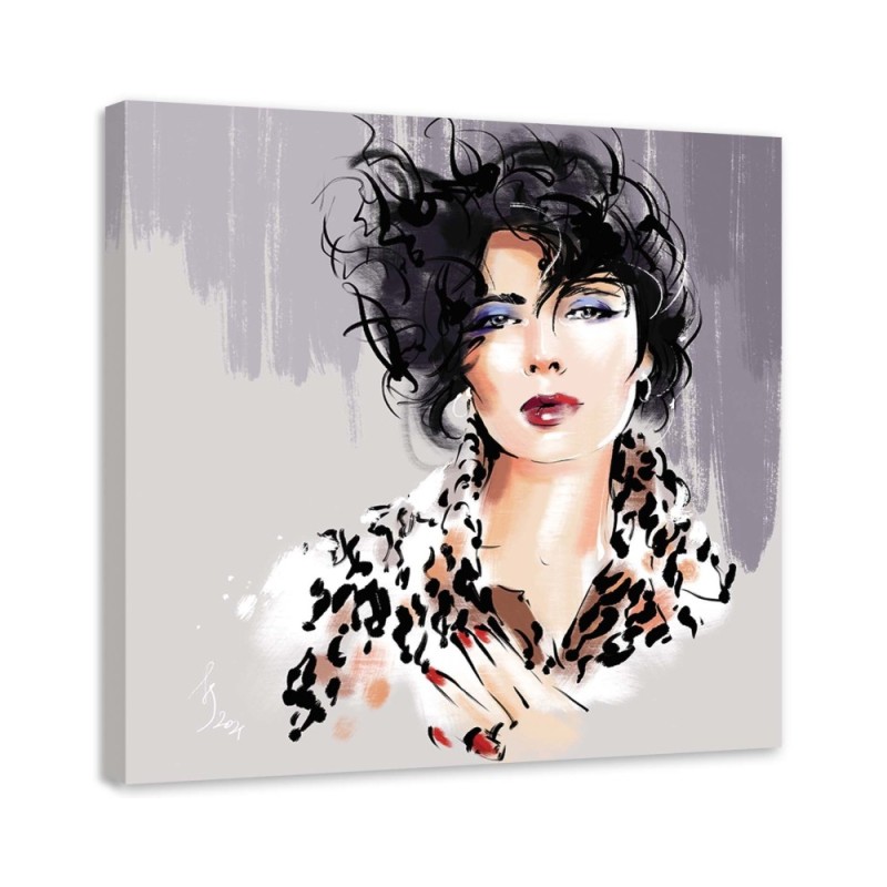 Canvas wall art glamour - 80s Female Retro Fashion Irina Sadykova | FEEBY