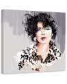 Canvas wall art glamour - 80s Female Retro Fashion Irina Sadykova | FEEBY