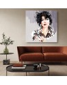 Canvas wall art glamour - 80s Female Retro Fashion Irina Sadykova | FEEBY