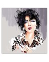 Canvas wall art glamour - 80s Female Retro Fashion Irina Sadykova | FEEBY