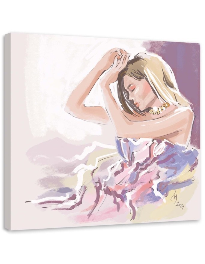 Glamour Canvas prints - Model Fashion Blonde Woman Irina Sadykova | FEEBY