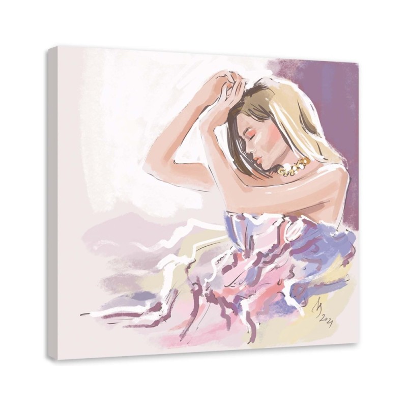 Glamour Canvas prints - Model Fashion Blonde Woman Irina Sadykova | FEEBY