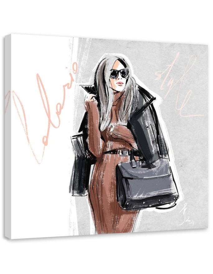 Stylish Canvas prints - Woman Autumn Fashion Walk Irina Sadykova | FEEBY