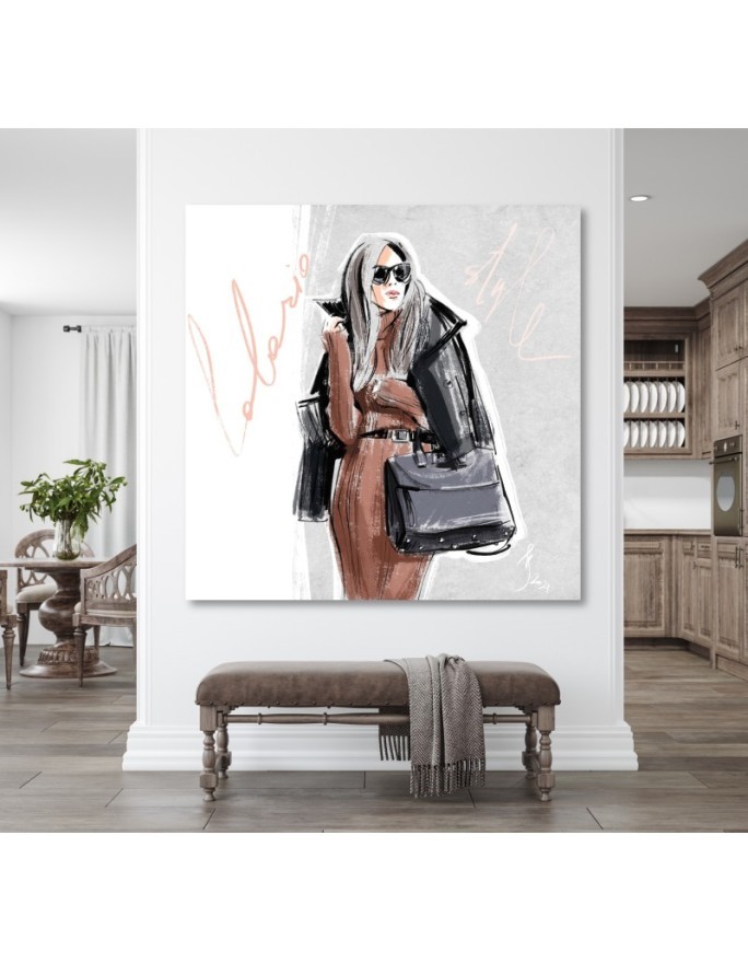 Stylish Canvas prints - Woman Autumn Fashion Walk Irina Sadykova | FEEBY