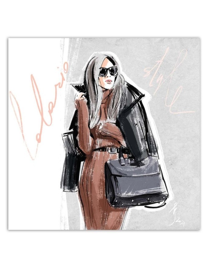 Stylish Canvas prints - Woman Autumn Fashion Walk Irina Sadykova | FEEBY