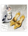 Glamour Canvas prints - Yellow Shoes Fashion Coffee | FEEBY