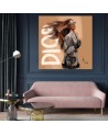Glamour Canvas prints - Paris Fashion Woman Walk Irina Sadykova | FEEBY