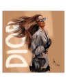 Glamour Canvas prints - Paris Fashion Woman Walk Irina Sadykova | FEEBY