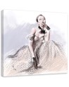 Fashion Canvas prints - Paris Woman Fashion Dress Elegance Irina Sadykova | FEEBY