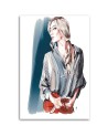 Fashion Canvas art - Beautiful Woman Fashion Blonde Irina Sadykova | FEEBY