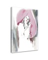 Glamour Canvas prints - Pink hat woman Irina Sadykova | FEEBY