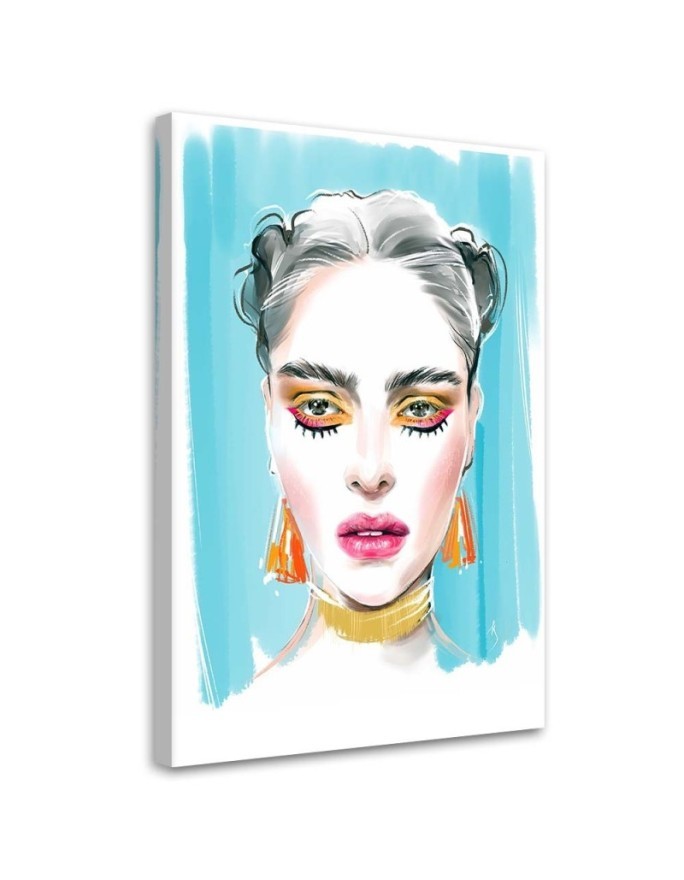 Stylish Canvas prints - Make-up Woman Portrait Irina Sadykova | FEEBY