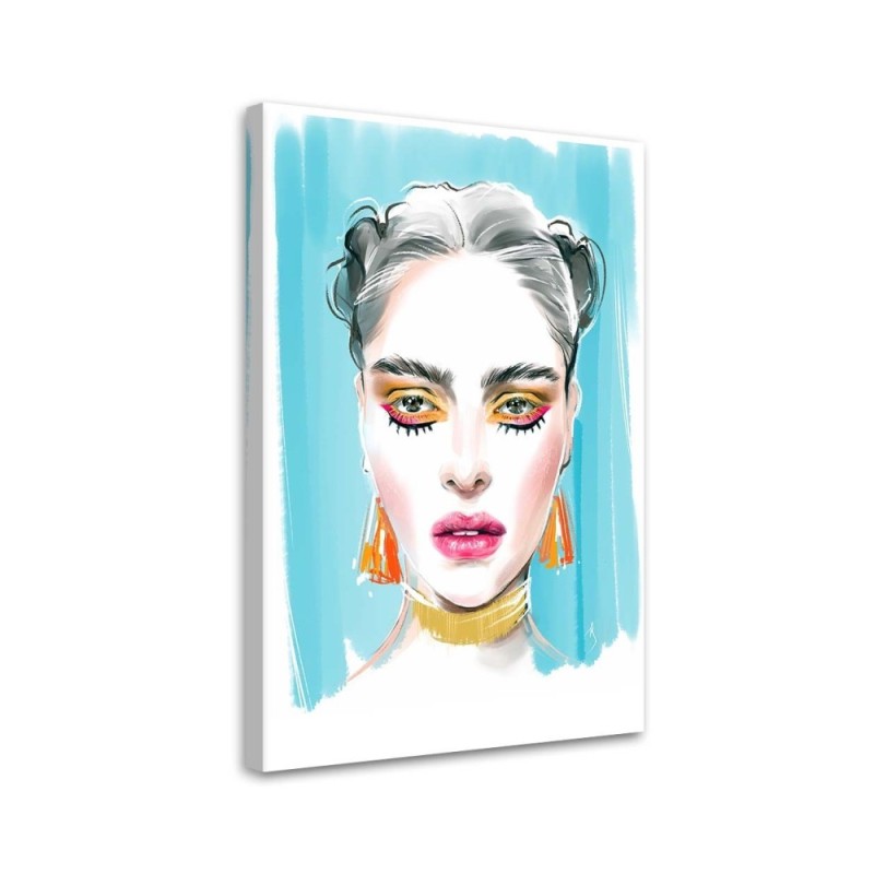Stylish Canvas prints - Make-up Woman Portrait Irina Sadykova | FEEBY