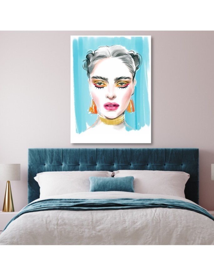 Stylish Canvas prints - Make-up Woman Portrait Irina Sadykova | FEEBY