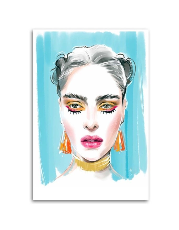 Stylish Canvas prints - Make-up Woman Portrait Irina Sadykova | FEEBY