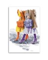 Glamour Canvas prints - Walking Fashion Woman Irina Sadykova | FEEBY