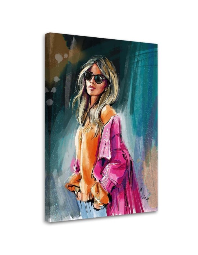Fashionable Canvas prints - Model Woman glamour Irina Sadykova | FEEBY