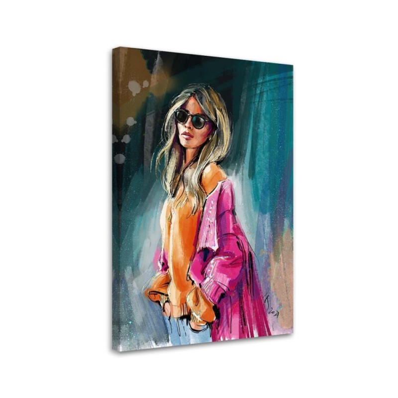 Fashionable Canvas prints - Model Woman glamour Irina Sadykova | FEEBY