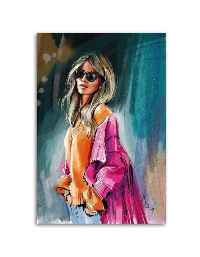 Fashionable Canvas prints - Model Woman glamour Irina Sadykova | FEEBY