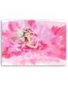 Modern Canvas painting - Fashion woman on pink background | FEEBY