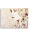 Bedroom painting modern - Woman's face abstract | FEEBY