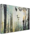 Bedroom painting - Abstract face of a woman in a forest | FEEBY