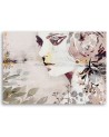 Canvas prints for bedroom - Abstract face of a woman with flowers | FEEBY