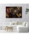 Canvas prints - African woman Gold abstract | FEEBY