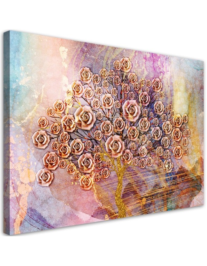 Canvas prints for modern living room - Flowers tree of life | FEEBY