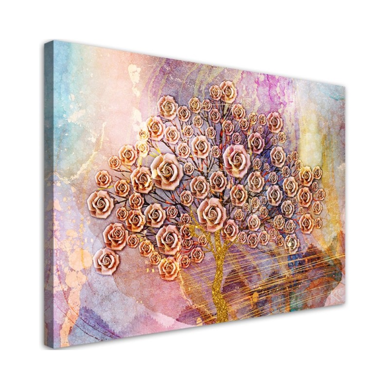 Canvas prints for modern living room - Flowers tree of life | FEEBY