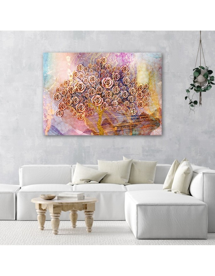 Canvas prints for modern living room - Flowers tree of life | FEEBY