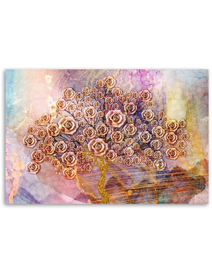 Canvas prints for modern living room - Flowers tree of life | FEEBY