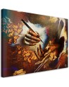 Designer Canvas paintings for living room - Hands of gold | FEEBY
