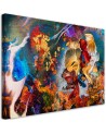 Modern Canvas prints - Colourful fish abstract | FEEBY