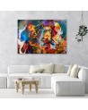 Modern Canvas prints - Colourful fish abstract | FEEBY