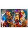 Modern Canvas prints - Colourful fish abstract | FEEBY