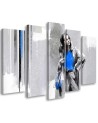 Modern five-piece painting - Woman with coat | FEEBY