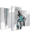 Picture for the living room triptych - Woman in a coat | FEEBY