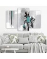 Picture for the living room triptych - Woman in a coat | FEEBY