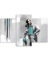Picture for the living room triptych - Woman in a coat | FEEBY