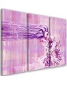 Canvas print for living room triptych - Woman with long hair | FEEBY