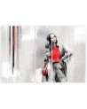 Modern five-panel Canvas painting - Woman in a coat | FEEBY
