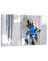 Modern five-panel painting - Woman in a coat | FEEBY